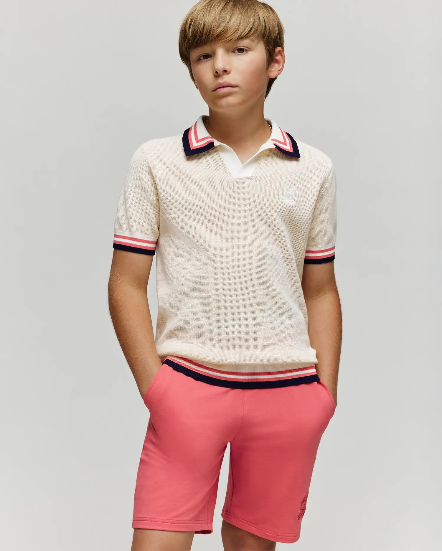 KIDS CARTER KNIT POLO SHIRT - KT0400006